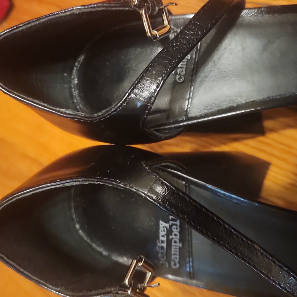 Jeffrey Campbell Black Platform Shoes - Picture 5 of 10